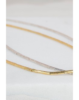TUBE NECKLACE GOLD 