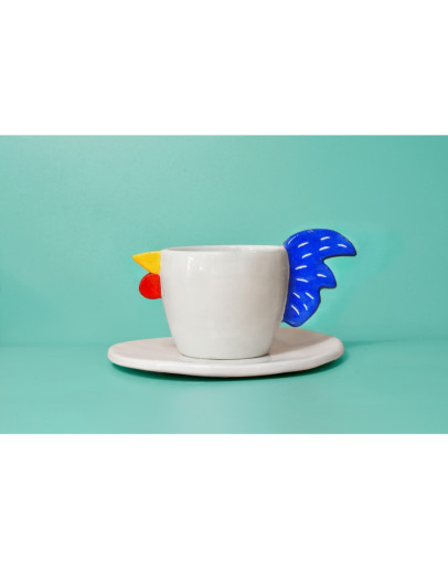 ΦΛΥΤΖΑΝΙ ΚΟΚΟΡΑΣ ΧΕΙΡΟΠΟΙΗΤΟ | CHRISSA CERAMICS