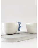 ΚΟΥΠΑ ΦΥΛΛΟ ΧΕΙΡΟΠΟΙΗΤΗ - ΜΠΛΕ | CHRISSA CERAMICS