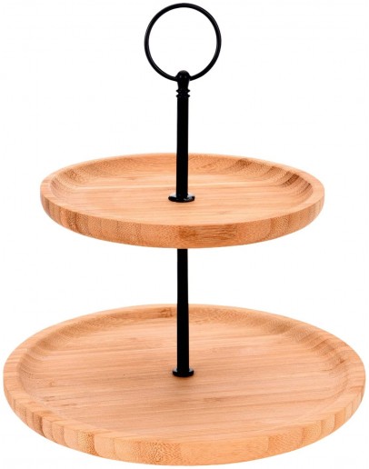 ΕΤΑΖΕΡΑ 2 ΕΠΙΠΕΔΩΝ ΞΥΛΙΝΗ ΒΑΜΒΟΟ