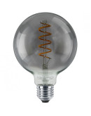 Λάμπα LED Vintage G95 6W E27 230V 360lm 2100K Ντιμαριζόμενη Smoked Glass