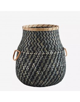 Bamboo basket with handles D32 