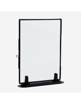 PHOTO FRAME ON STAND BLACK