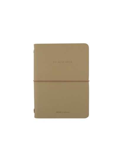 NOTEBOOK M VEGAN LEATHER MONK and ANNA PISTACHIO