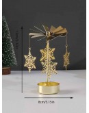 Carousel Candle Holder Gold Tree