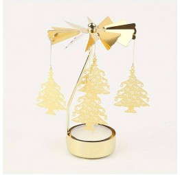 Carousel Candle Holder Gold Tree