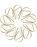 Συνδετήρας Μεταλλικός Σταγόνα Χρυσο  S 100 τεμ 