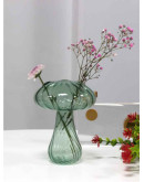 Βάζο Μανιτάρι Γυάλινο Πράσινο