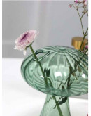 Βάζο Μανιτάρι Γυάλινο Πράσινο